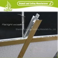 Ceiling T Grid/Flat Dark/Light Wooden Galvanized Steel Cassette Keel Suspended Ceiling Channel